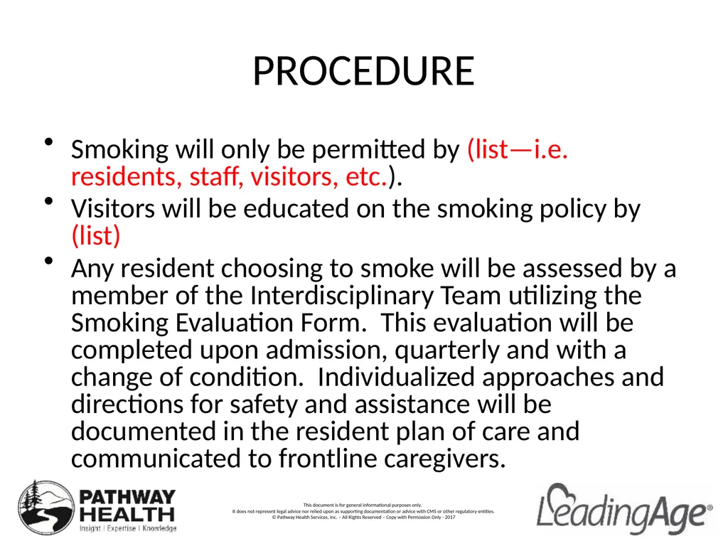 Smoking OBJECTIVES Participants will: Review the - slide 13 of 29