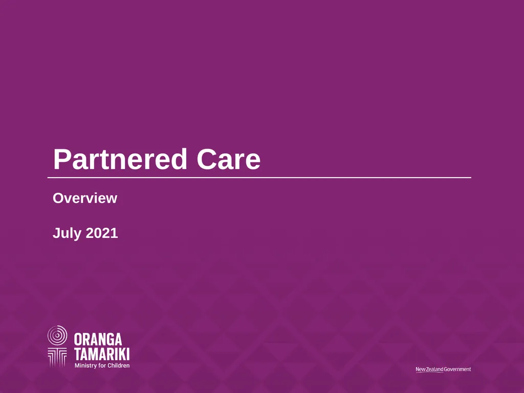 Partnered Care Overview July 2021 What is - slide 1 of 12