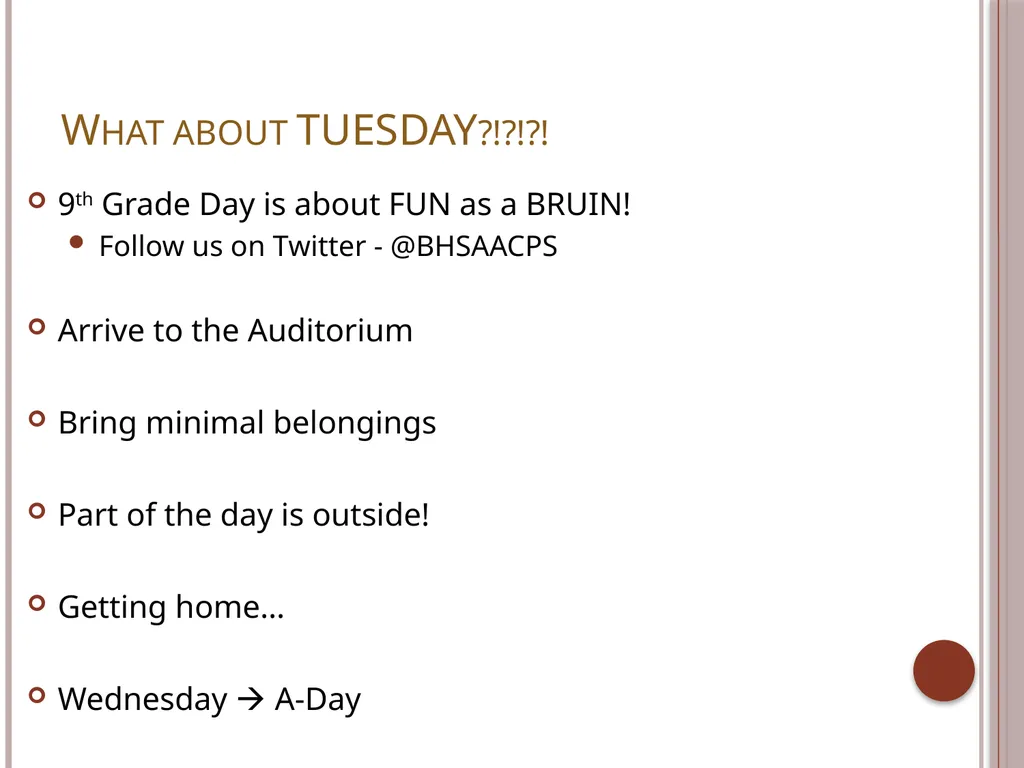 WELCOME, CLASS OF 2022! Broadneck High School - slide 9 of 10