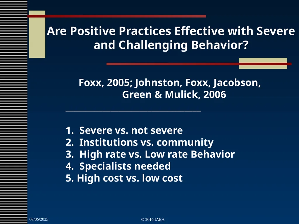 © 2016 Institute for Applied Behavior Analysis, - slide 16 of 91
