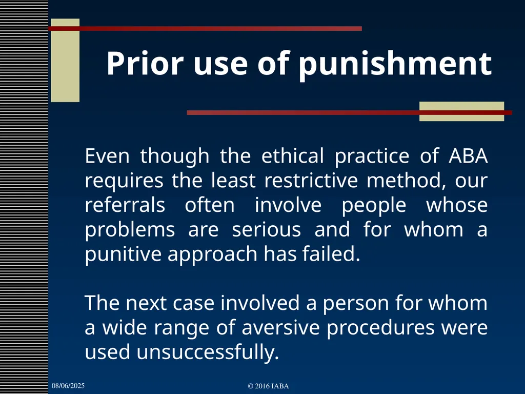 © 2016 Institute for Applied Behavior Analysis, - slide 22 of 91