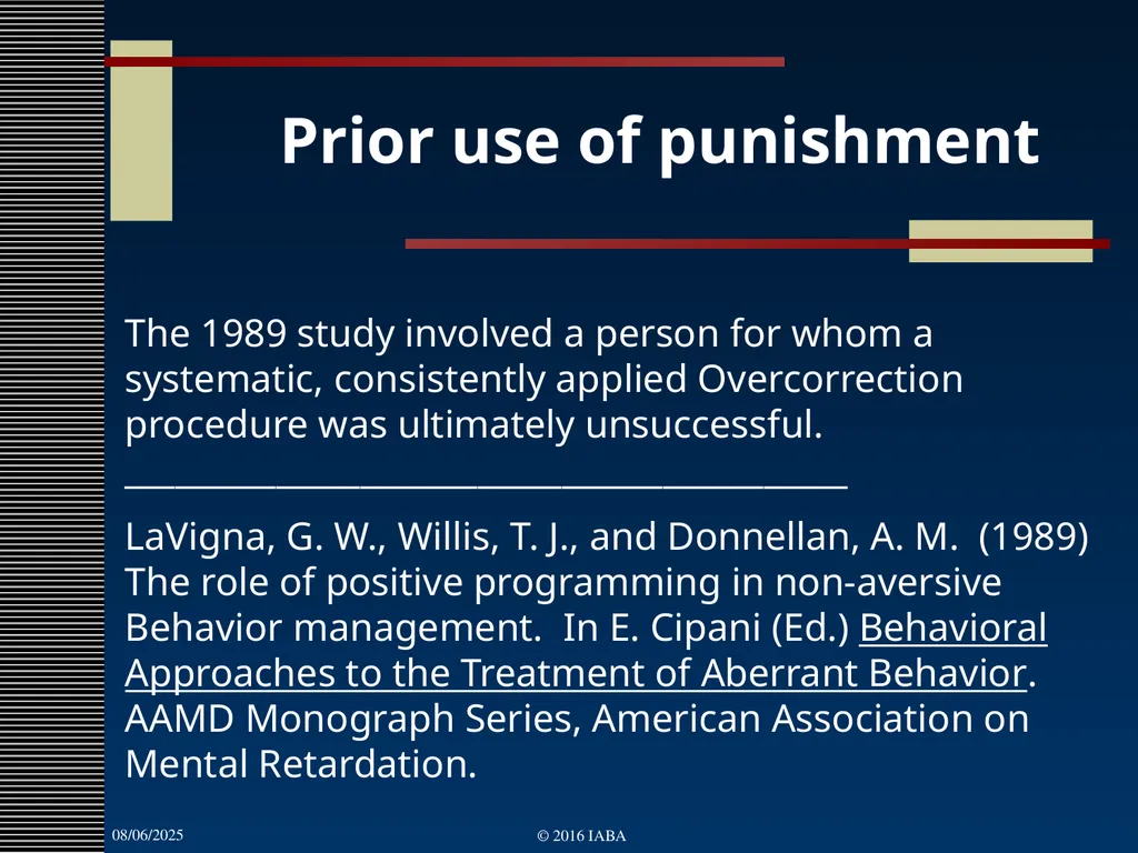 © 2016 Institute for Applied Behavior Analysis, - slide 25 of 91