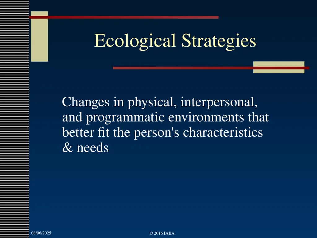 © 2016 Institute for Applied Behavior Analysis, - slide 47 of 91