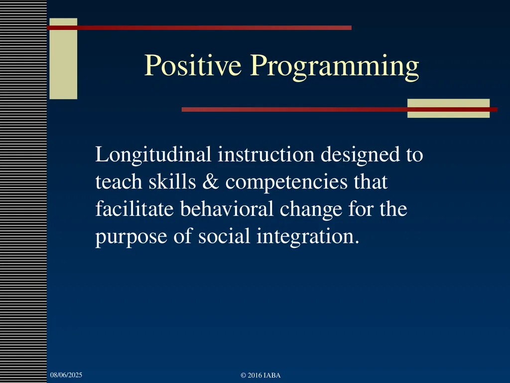 © 2016 Institute for Applied Behavior Analysis, - slide 58 of 91