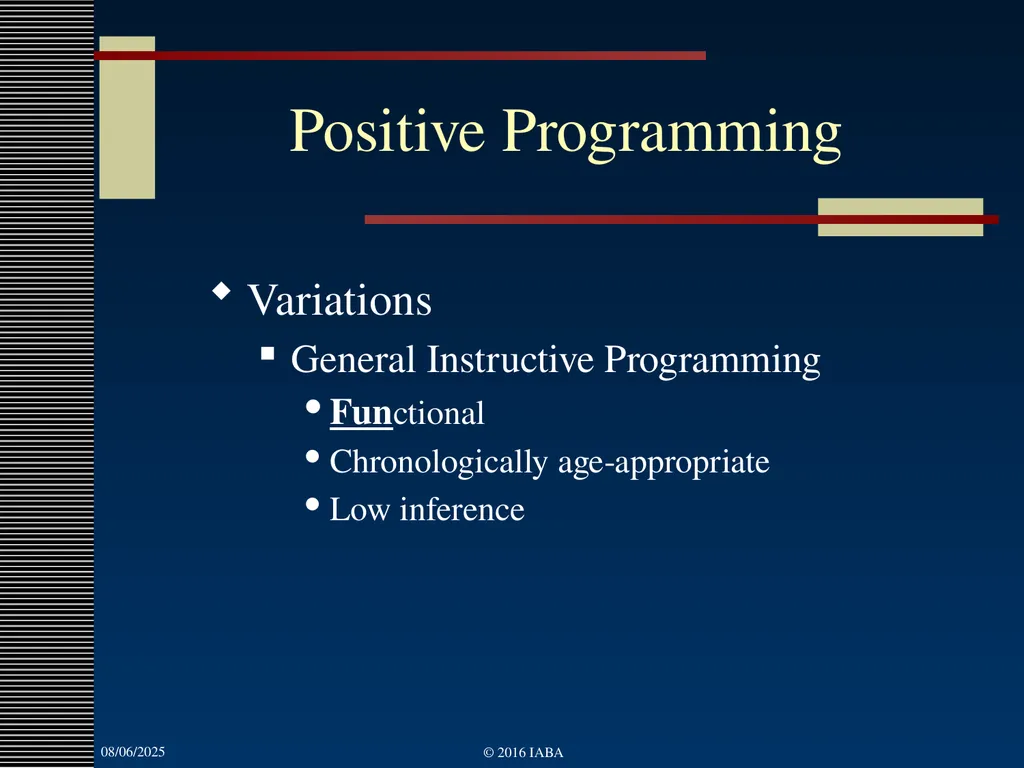 © 2016 Institute for Applied Behavior Analysis, - slide 59 of 91