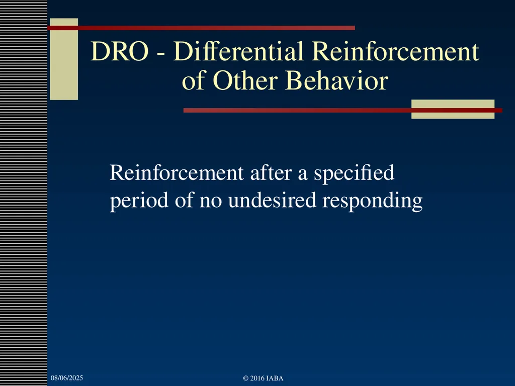 © 2016 Institute for Applied Behavior Analysis, - slide 70 of 91