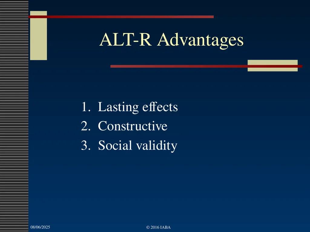 © 2016 Institute for Applied Behavior Analysis, - slide 90 of 91