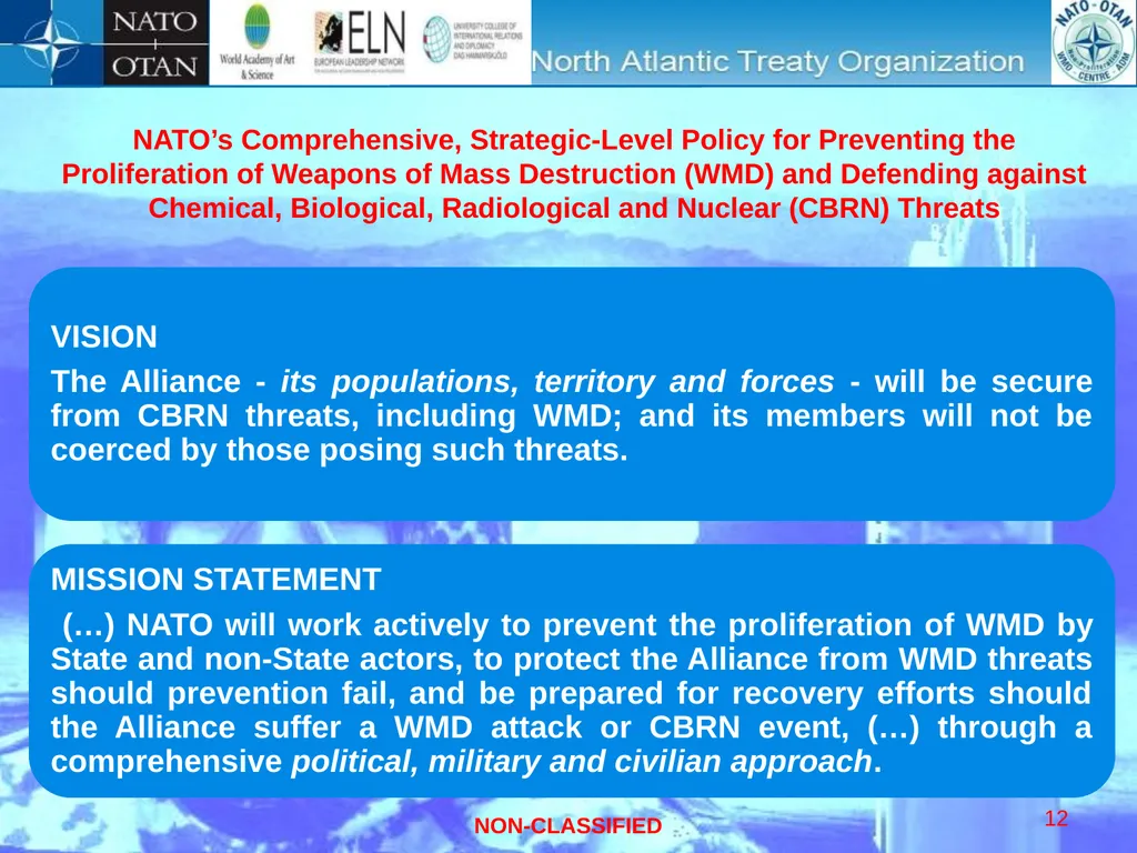 “International Conference on Nuclear Threats and - slide 12 of 26
