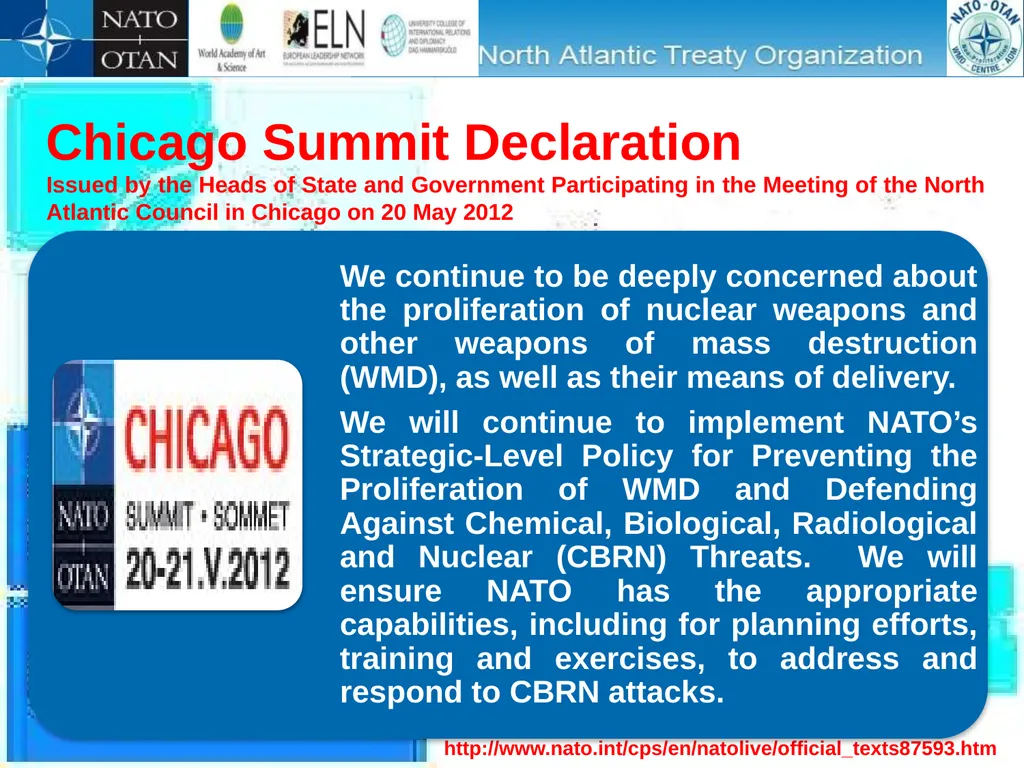 “International Conference on Nuclear Threats and - slide 21 of 26