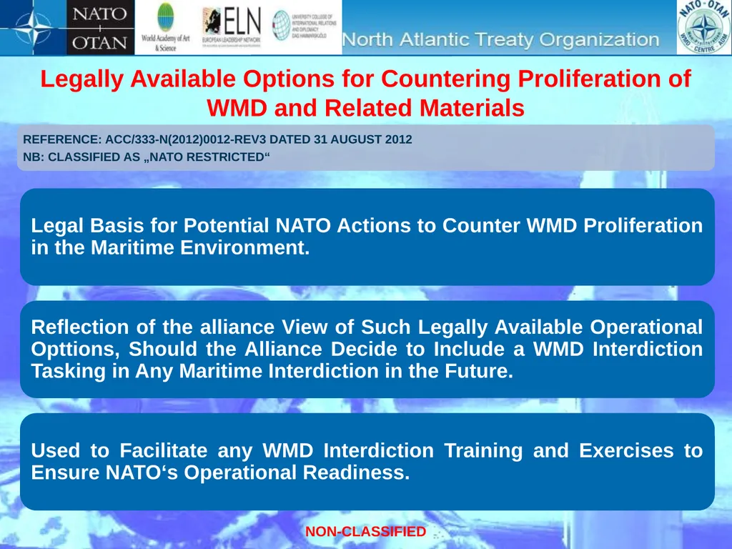 “International Conference on Nuclear Threats and - slide 18 of 26