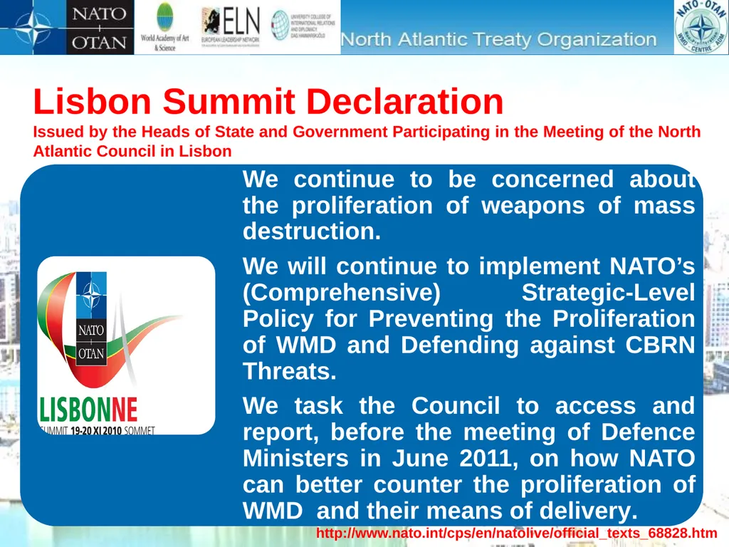 “International Conference on Nuclear Threats and - slide 15 of 26