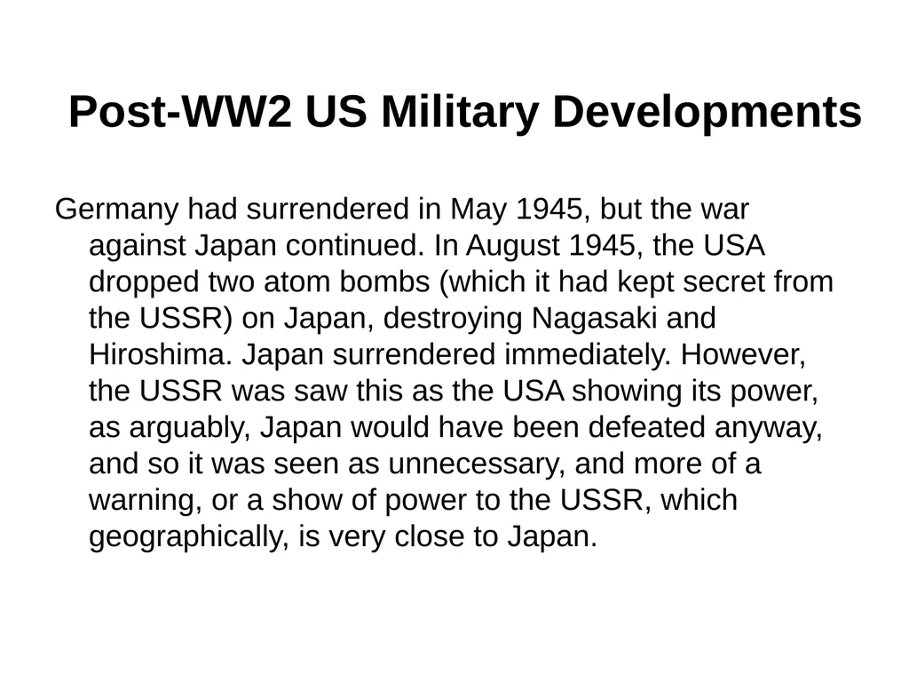NATO & Warsaw Pact, Arms Race & Military - slide 7 of 11