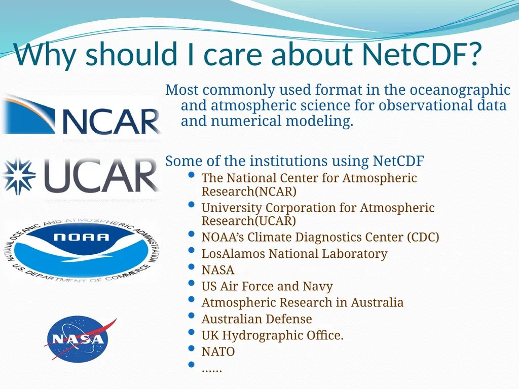 Reading NetCDF Files in Matlab and analyzing the - slide 3 of 20