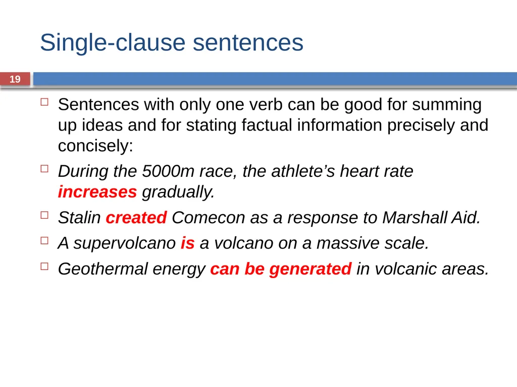 GRAMMAR FOR WRITING ACROSS THE CURRICULUM: - slide 19 of 29
