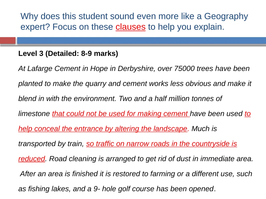 GRAMMAR FOR WRITING ACROSS THE CURRICULUM: - slide 11 of 29