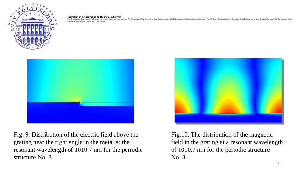 Resonance phenomena in the grating and possible - slide 15 of 20