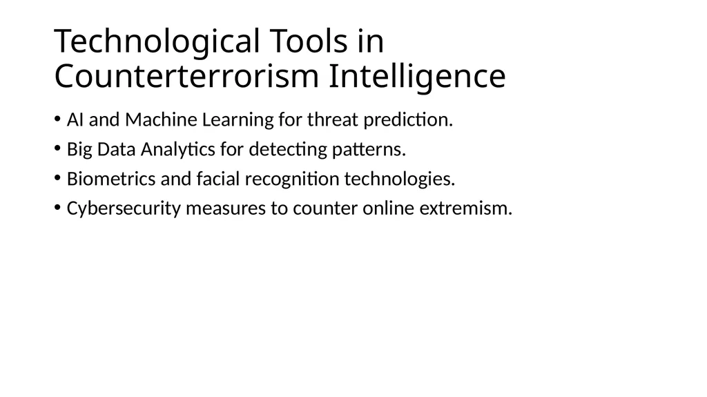 Counterterrorism Intelligence Key Concepts, - slide 6 of 10