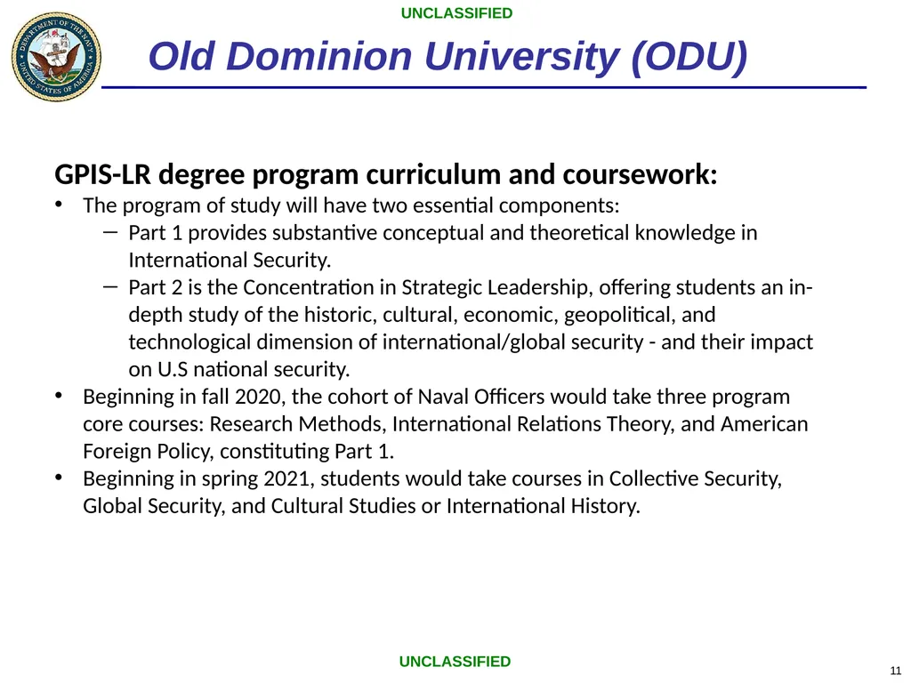 Low-residency Graduate Education Program Office of - slide 11 of 26