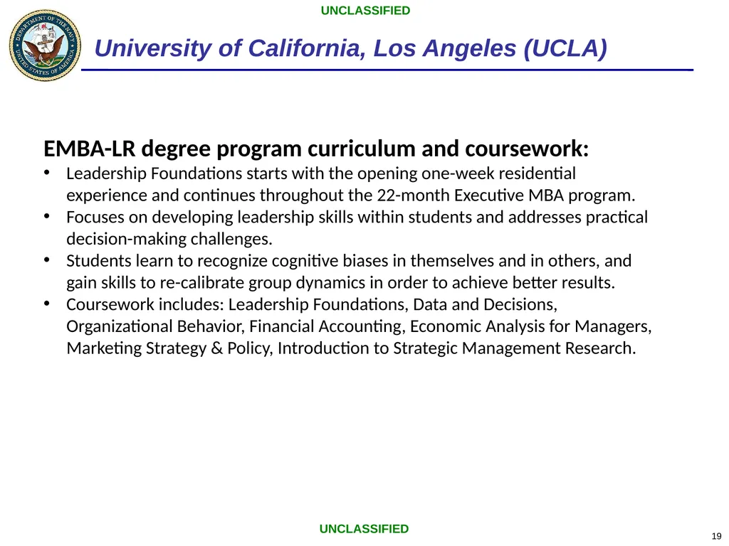 Low-residency Graduate Education Program Office of - slide 19 of 26