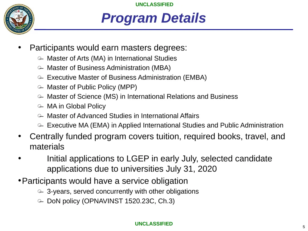 Low-residency Graduate Education Program Office of - slide 5 of 26