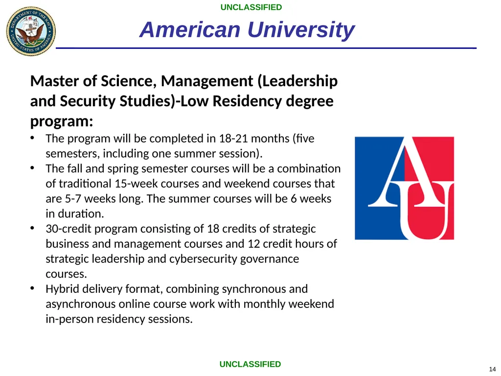 Low-residency Graduate Education Program Office of - slide 14 of 26