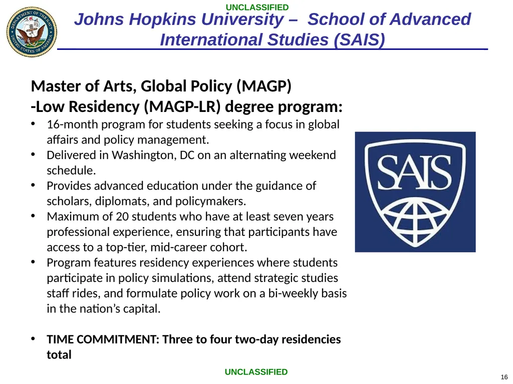 Low-residency Graduate Education Program Office of - slide 16 of 26