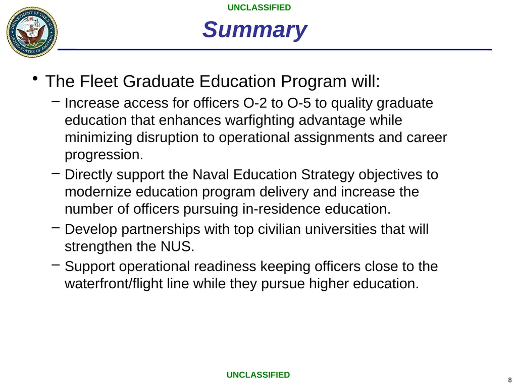 Low-residency Graduate Education Program Office of - slide 8 of 26