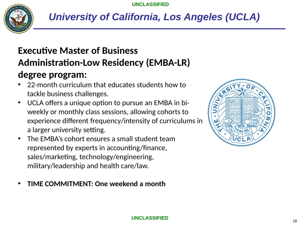 Low-residency Graduate Education Program Office of - slide 18 of 26
