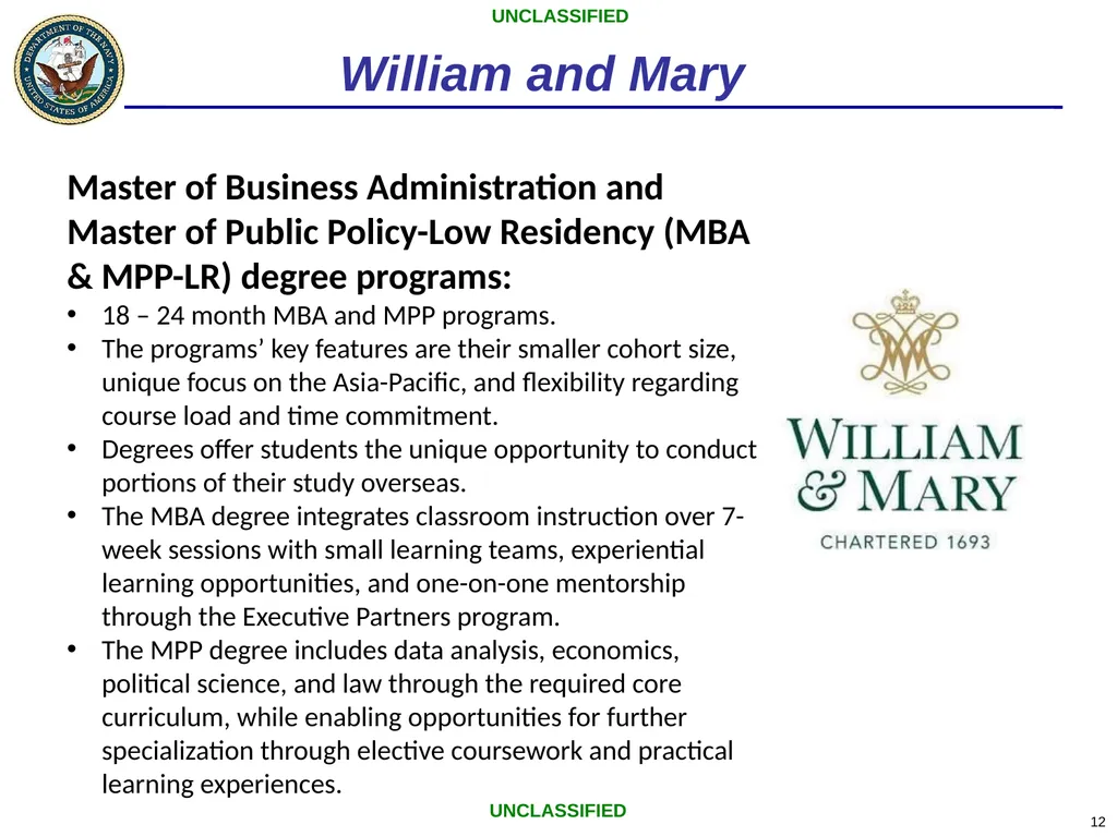 Low-residency Graduate Education Program Office of - slide 12 of 26