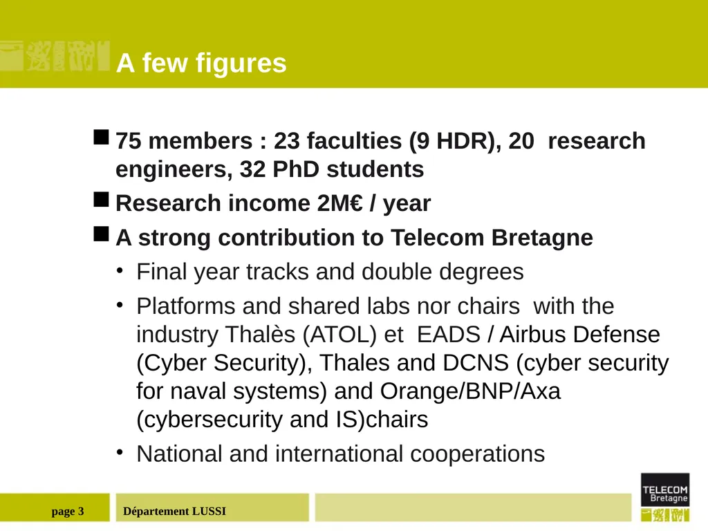 Département LUSSI (Logiques des Usages, Sciences - slide 3 of 13