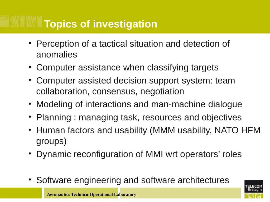 Département LUSSI (Logiques des Usages, Sciences - slide 11 of 13