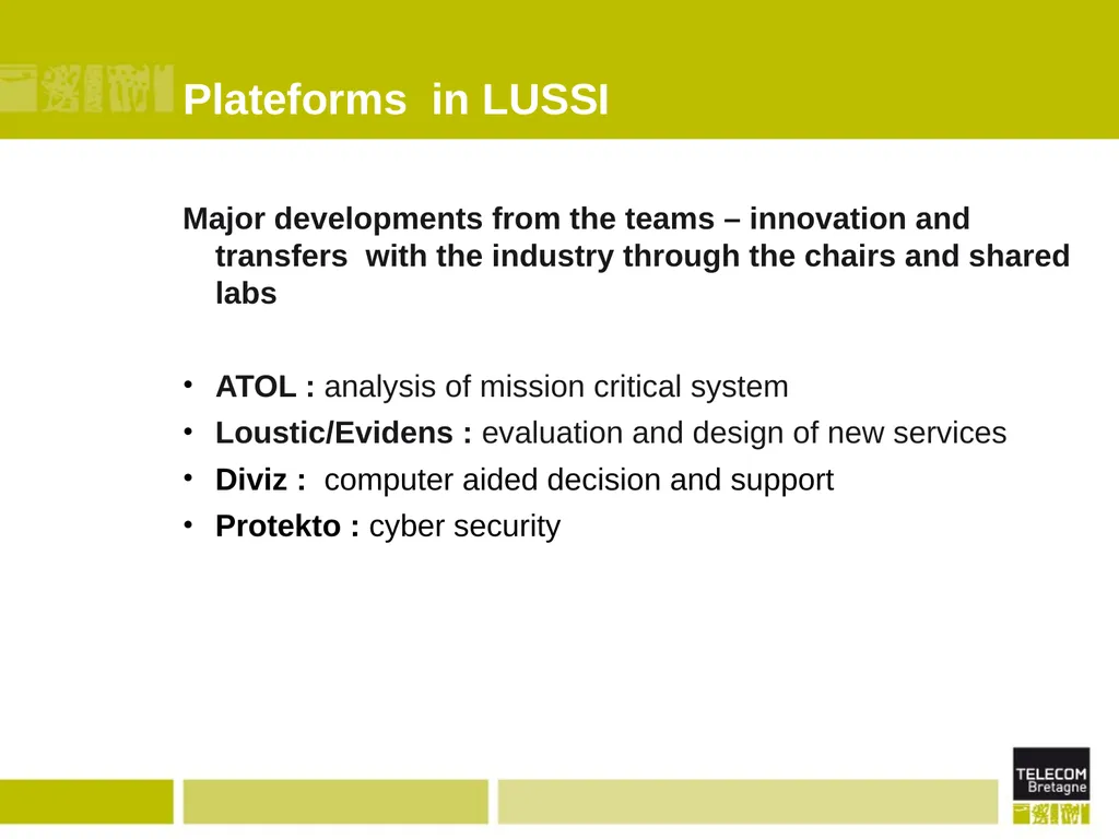Département LUSSI (Logiques des Usages, Sciences - slide 9 of 13