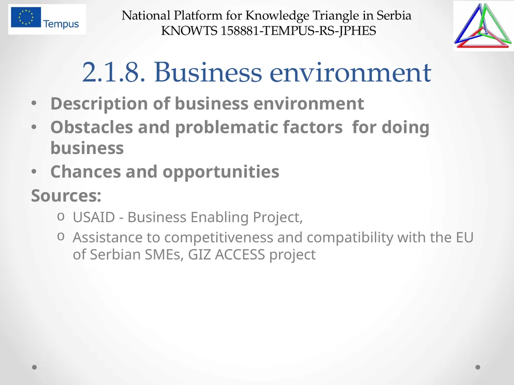 National Platform for Knowledge Triangle in Serbia - slide 16 of 36
