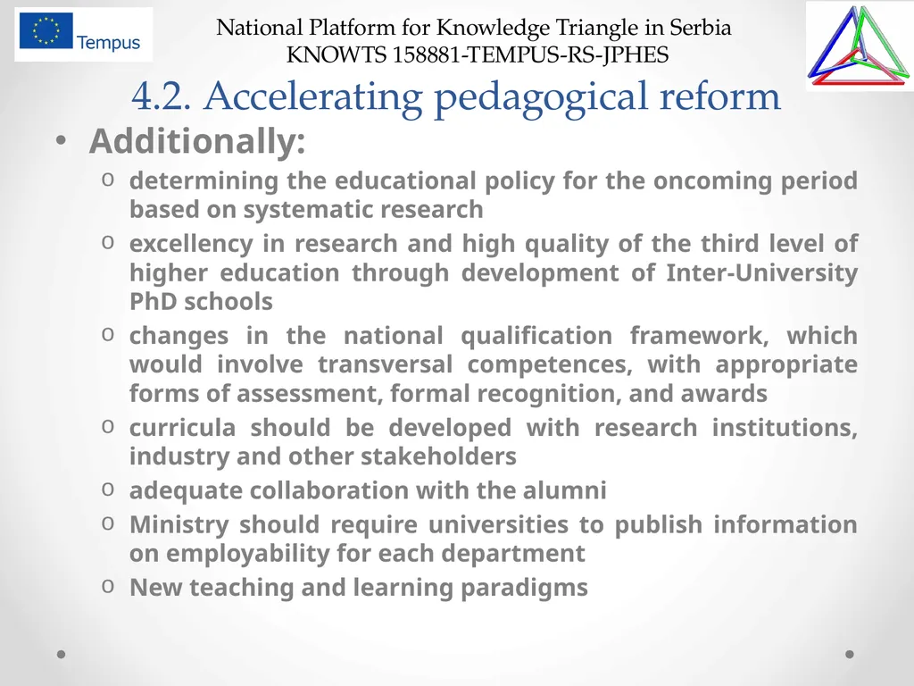 National Platform for Knowledge Triangle in Serbia - slide 29 of 36