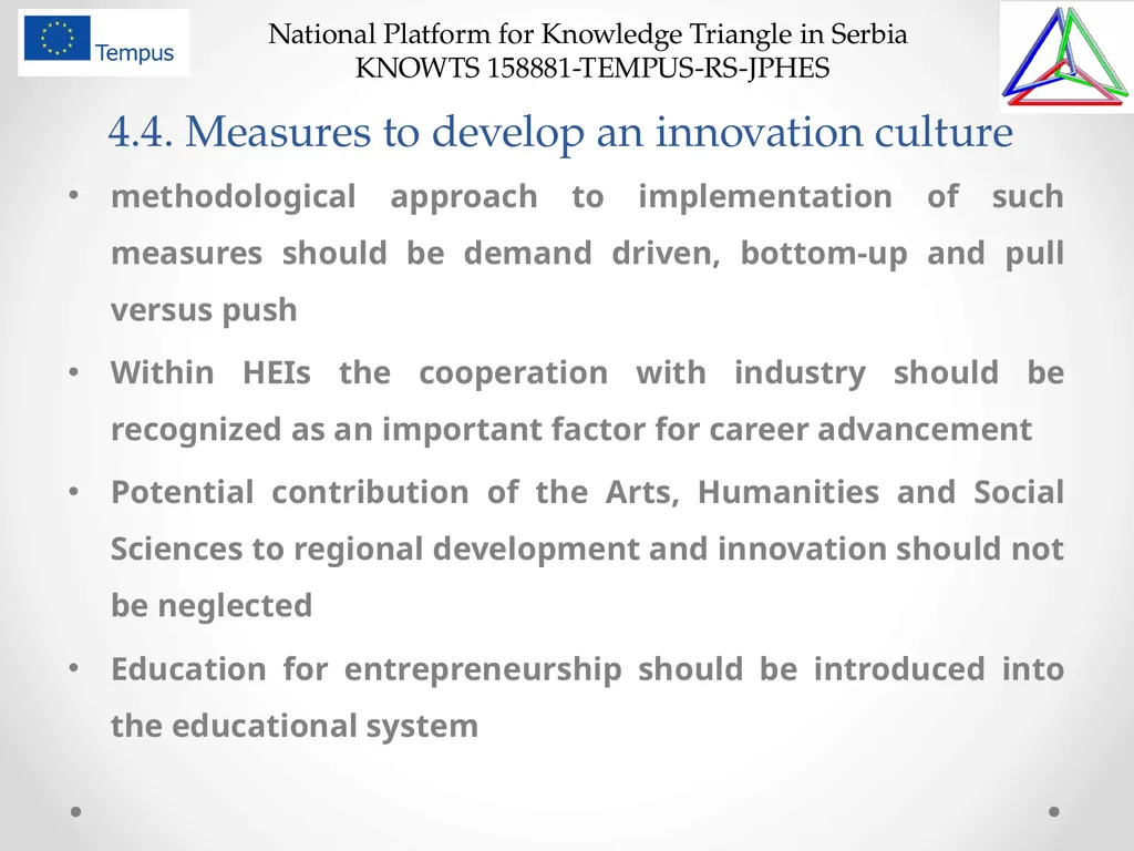 National Platform for Knowledge Triangle in Serbia - slide 31 of 36