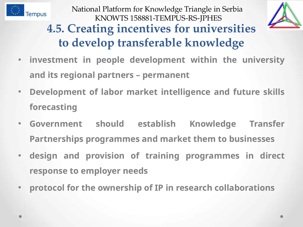National Platform for Knowledge Triangle in Serbia - slide 32 of 36