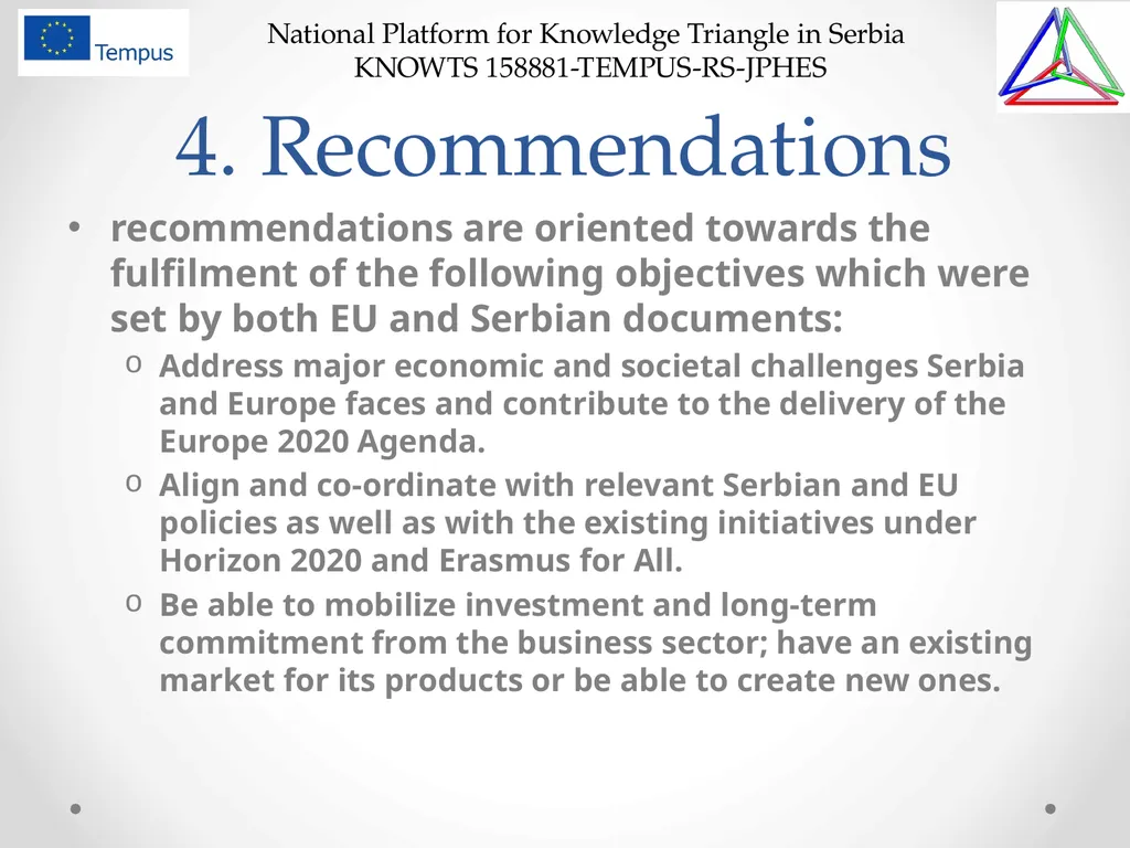 National Platform for Knowledge Triangle in Serbia - slide 23 of 36