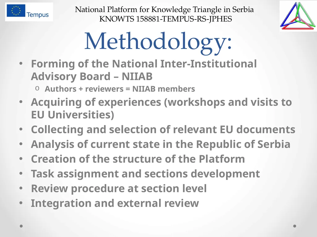 National Platform for Knowledge Triangle in Serbia - slide 6 of 36