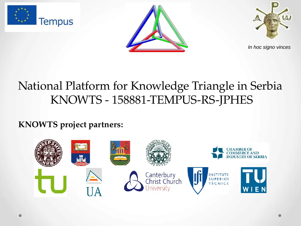 National Platform for Knowledge Triangle in Serbia - slide 36 of 36