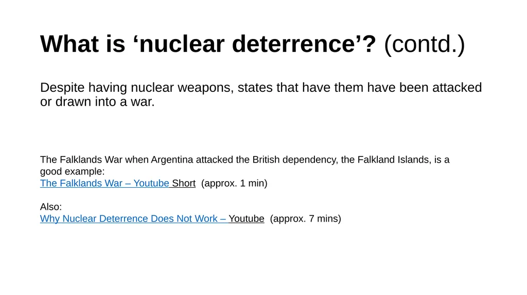 Nuclear Deterrence and Israel’s Nuclear Weapons - slide 4 of 9