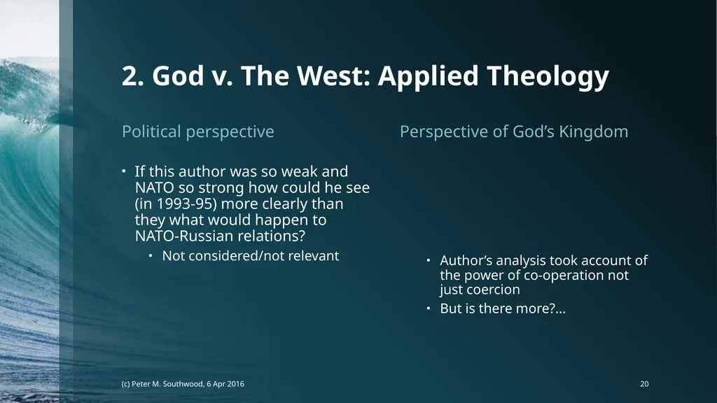 God v. The State Whose Laws Decide Future Peace or - slide 20 of 40