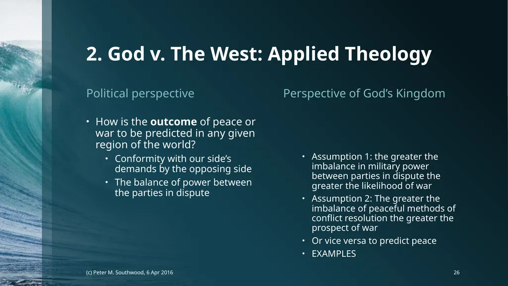 God v. The State Whose Laws Decide Future Peace or - slide 26 of 40