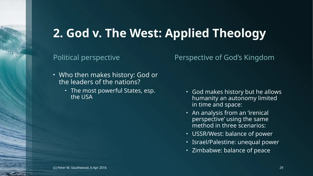 God v. The State Whose Laws Decide Future Peace or - slide 29 of 40