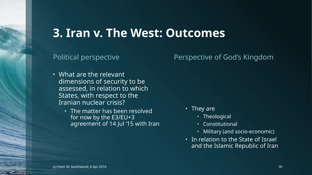God v. The State Whose Laws Decide Future Peace or - slide 30 of 40