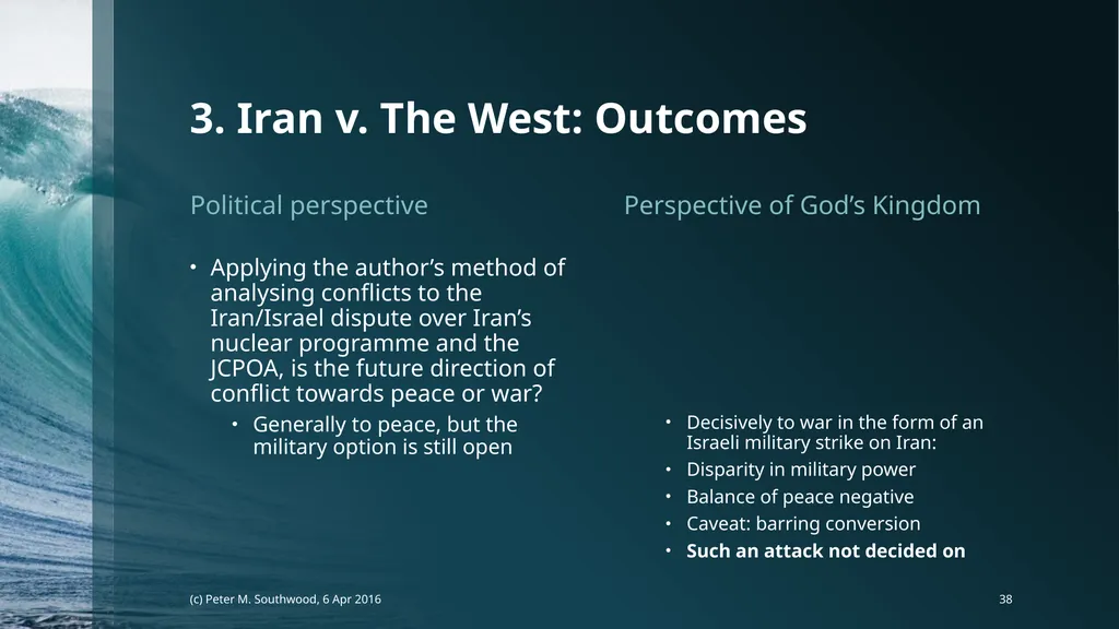 God v. The State Whose Laws Decide Future Peace or - slide 38 of 40