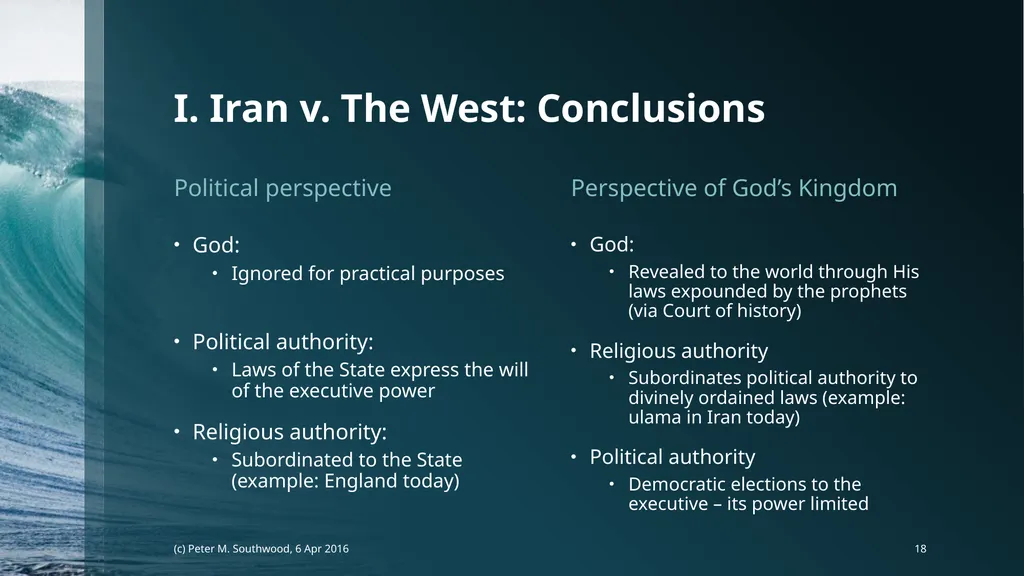 God v. The State Whose Laws Decide Future Peace or - slide 18 of 40