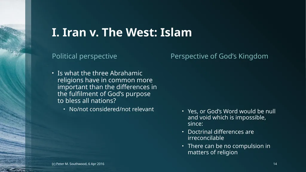 God v. The State Whose Laws Decide Future Peace or - slide 14 of 40