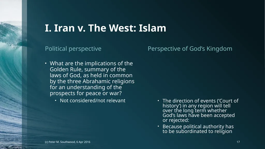 God v. The State Whose Laws Decide Future Peace or - slide 17 of 40