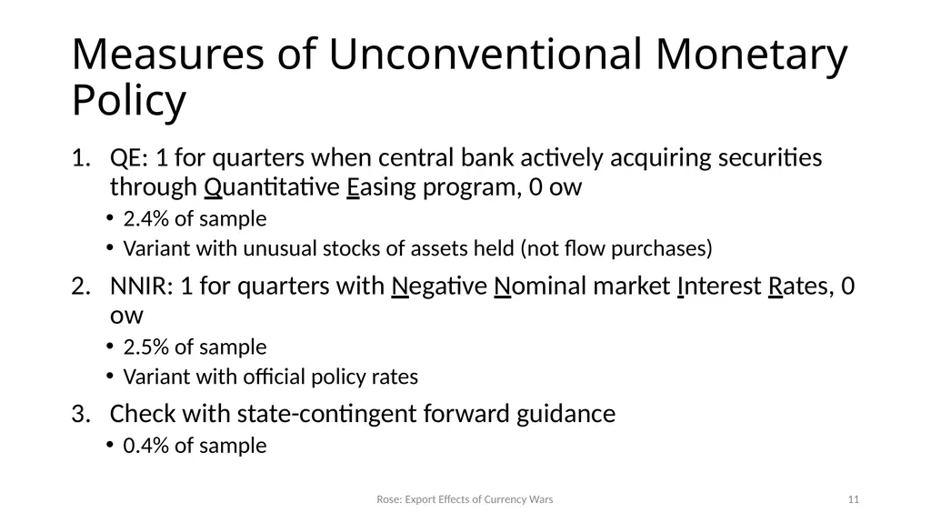 Currency Wars? Unconventional Monetary Policy Does - slide 11 of 20