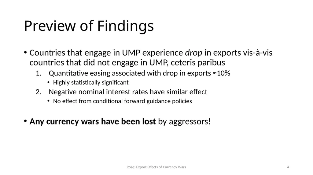 Currency Wars? Unconventional Monetary Policy Does - slide 4 of 20